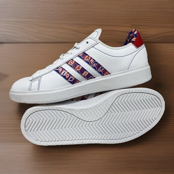 Adidas Grand Court 2.0 Women Size 7.5 Comfy Casual Rio White Red IE8509 New - Picture 4 of 10